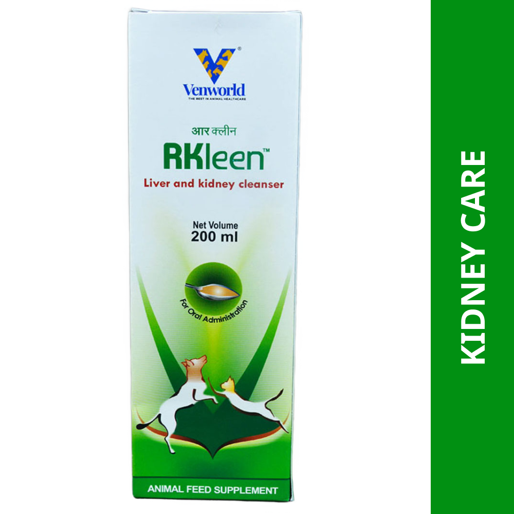Venkys RKleen Syrup Liver & Kidney Support for Dogs & Cats (200ml) Both-Pharmacy Venkys Pharmacy