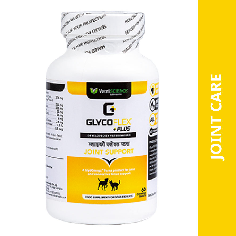 Vetri Science Glycoflex Plus Joint Support Tablet for Dogs (pack of 60 tablets)