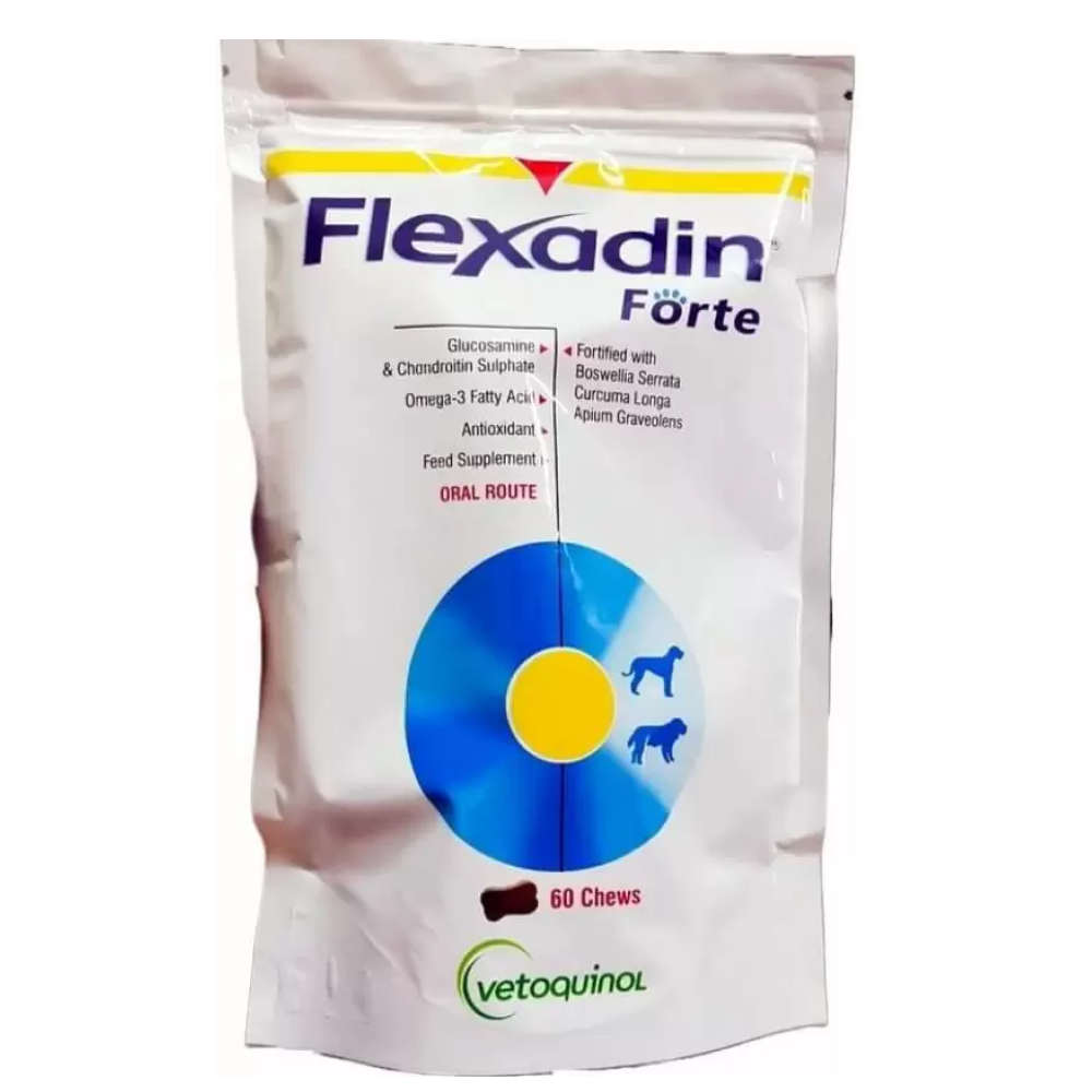 Vetoquinol Flexadin Forte Joint Support tablet for Dogs (pack of 60 tablets)
