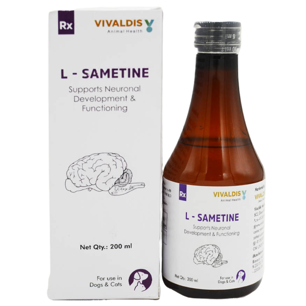 Vivaldis L Sametine Syrup for Dogs and Cats (200ml)