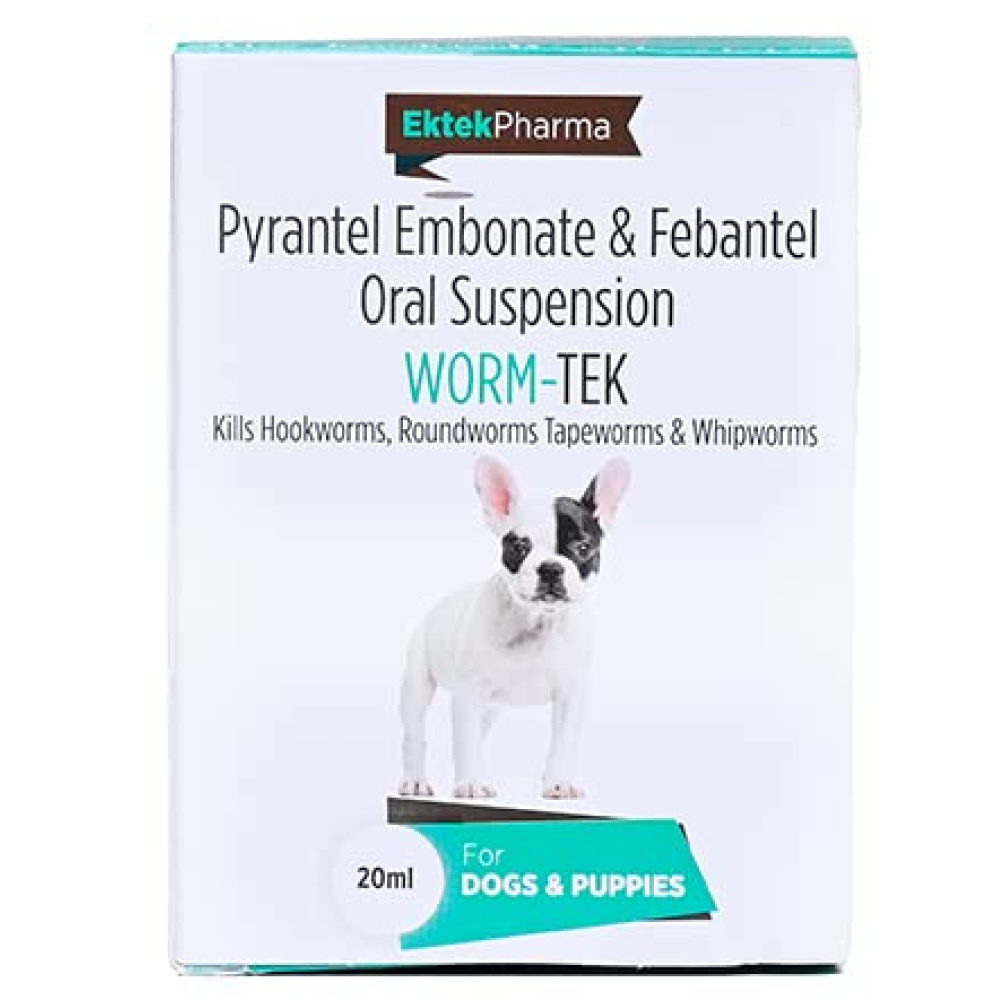 Ek Tek Wormtek Puppy Deworming Tablets for Dogs