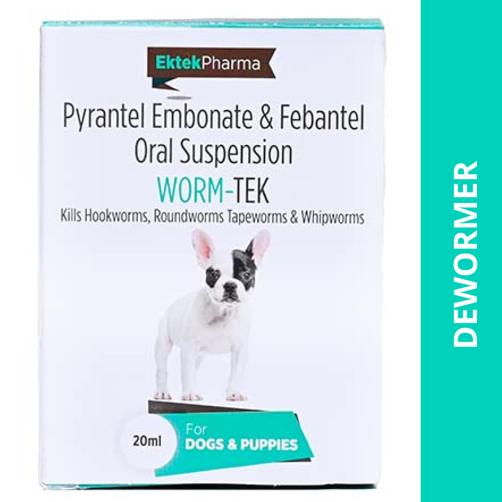 Ek Tek Wormtek Puppy Deworming Suspension (20ml)