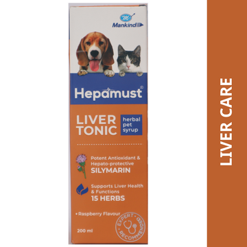 Mankind Hepamust Liver Tonic Appetite Booster for Dogs and Cats (200ml)