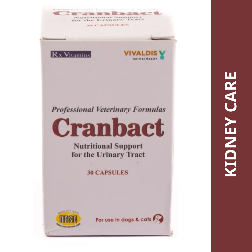 Vivaldis Cranbact Capsules for Dogs and Cats (pack of 30 capsules)