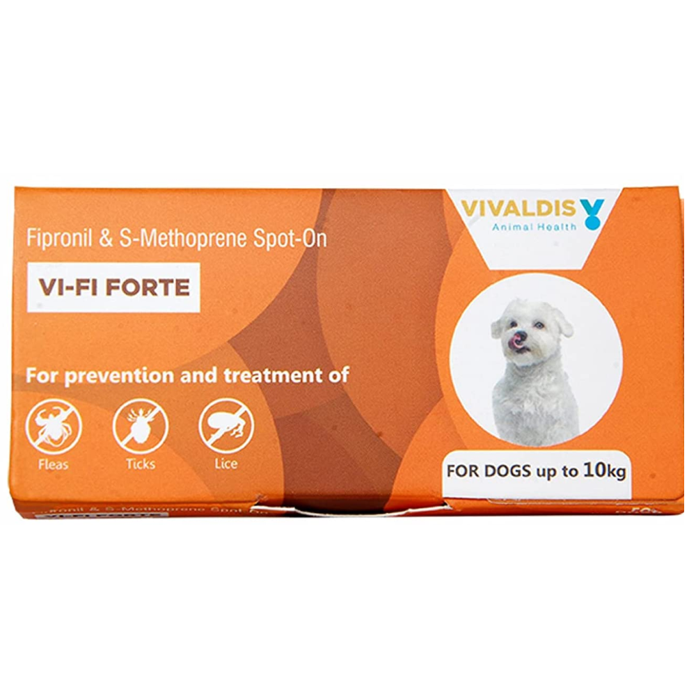 Vivaldis VI FI Forte Tick and Flea Control Spot On for Dogs