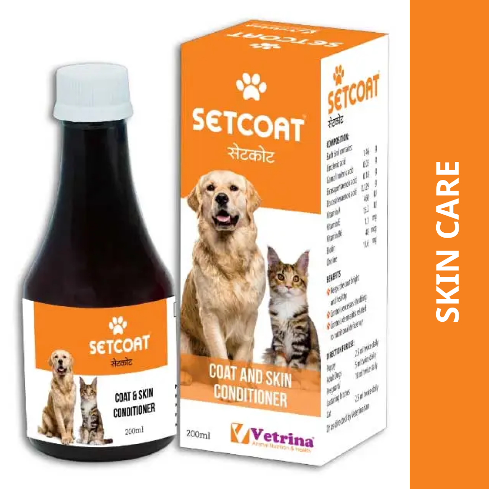 Vetrina Setcoat Syrup for Dogs and Cats (200ml) Both-Pharmacy Vetrina Pharmacy