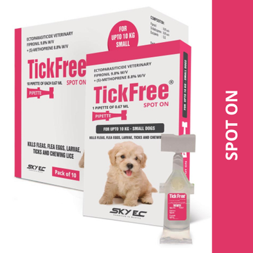 Skyec Tick Free (Fipronil) Tick and Flea Control Spot On for Dogs