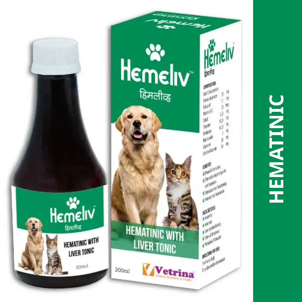 Vetrina Hemeliv Syrup for Dogs and Cats (200ml)