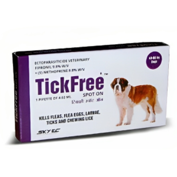 Skyec Tick Free (Fipronil) Tick and Flea Control Spot On for Dogs