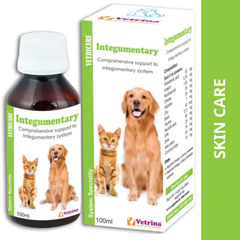 Vetricare Integumentary Syrup for Dogs and Cats (100ml) Both-Pharmacy Vetricare Pharmacy