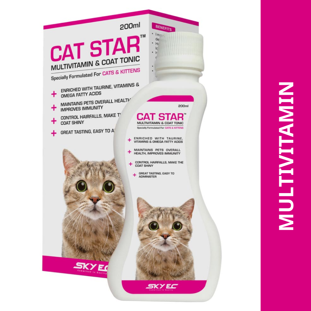 Skyec Cat Star Syrup 200 ML - Multivitamin for Cats