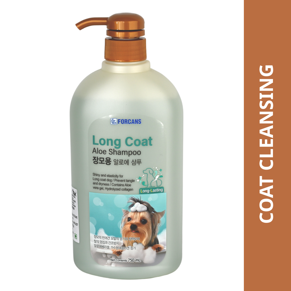 Forbis/Forcans Long Coat Aloe Shampoo for Dogs Dogs-Grooming Supplies Forbis 750mL