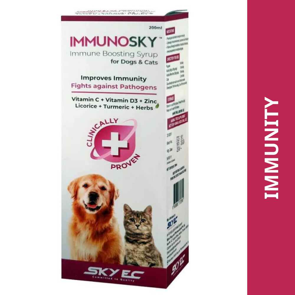 Skyec Immunosky Immunity Booster Syrup for Dogs & Cats (200ml) Both-Pharmacy Skyec Pharmacy