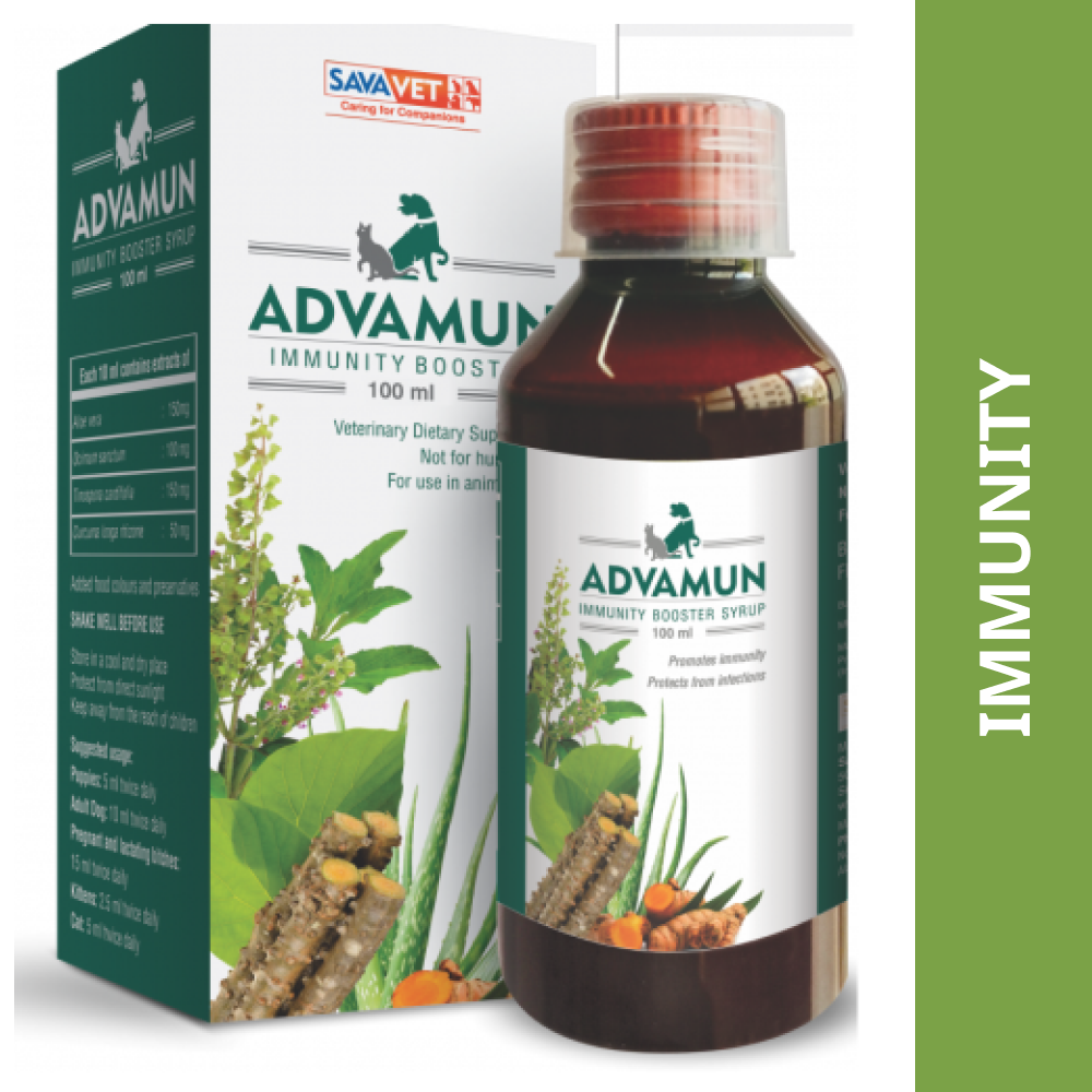 Savavet Advamun Immunity Booster Syrup for Dogs & Cats (200ml) Both-Pharmacy Savavet Pharmacy