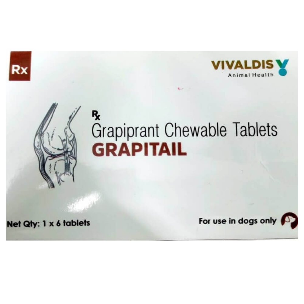 Vivaldis Grapitail 100mg (Grapiprant) Tablet for Dogs (pack of 6 tablets)