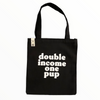 Talking Dog Club Double Income Single Pup Carry All Tote Bag for Women (Black) Pet Parent-Clothing & Accessories Talking Dog Club Dropship