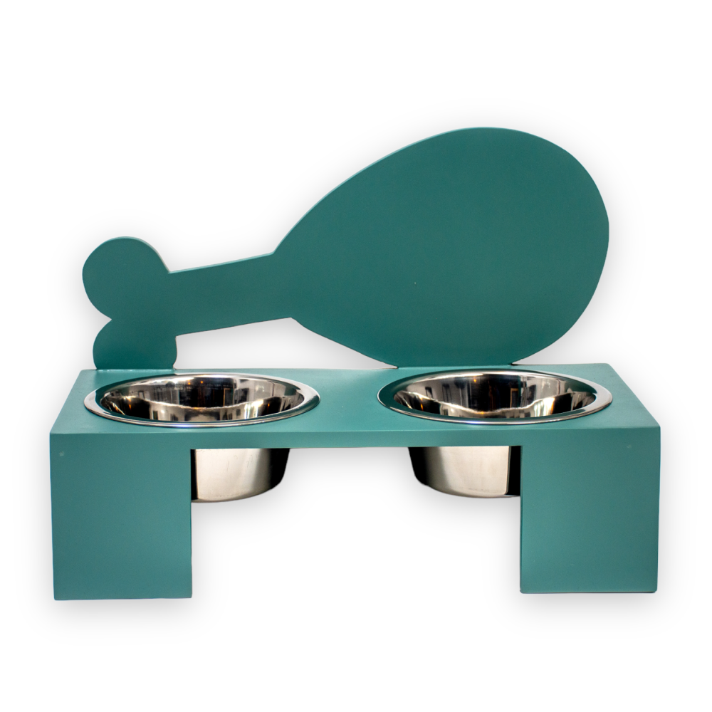 Talking Dog Club Chicken Leg Doggy Bowl Diners for Dogs (Green)