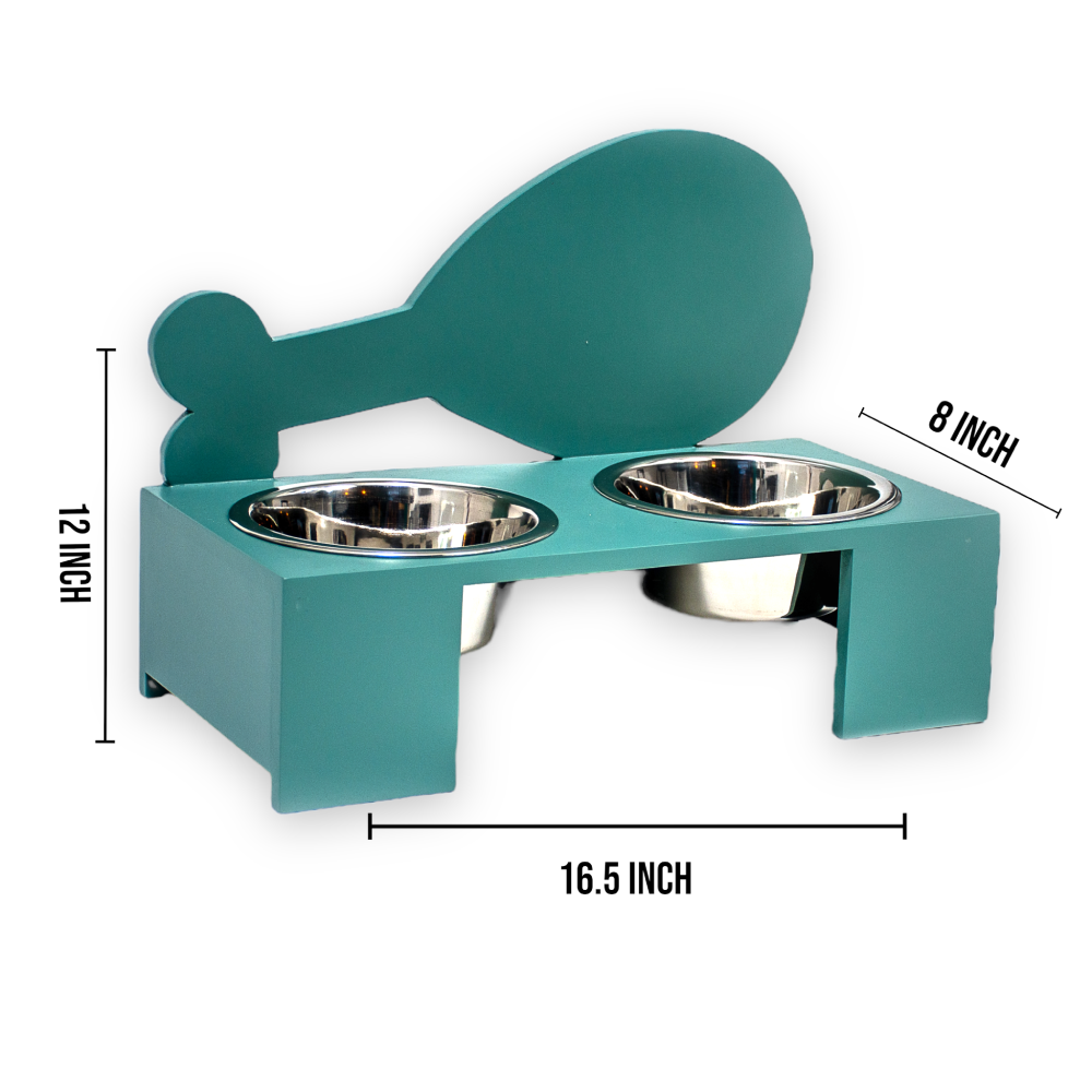 Talking Dog Club Chicken Leg Doggy Bowl Diners for Dogs (Green)