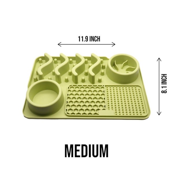 Talking Dog Club Lickables Lick Mat for Dogs and Cats (Green)