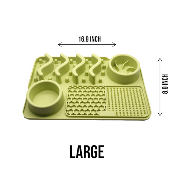 Talking Dog Club Lickables Lick Mat for Dogs and Cats (Green)