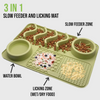 Talking Dog Club Lickables Lick Mat for Dogs and Cats (Green)
