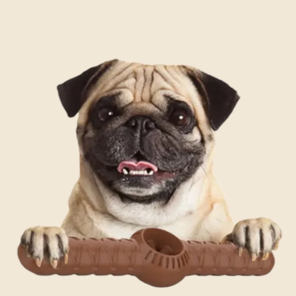 Talking Dog Club Bar Nylon Bone Heavy Chew Toy for Dogs (Brown) Dogs-Toys Talking Dog Club Dropship