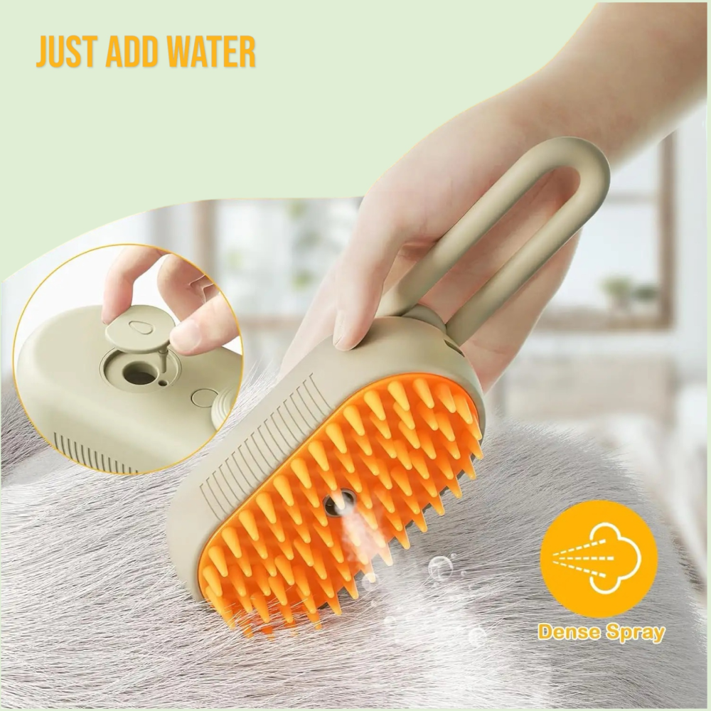 Chullbull Electric Multifunctional Steam Brush for Dogs and Cats (Multicolor) Both-Grooming Supplies Chullbull Dropship