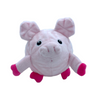 Talking Dog Club Pig Happy Bouncer Plush Ball Toy for Dogs (Pink)