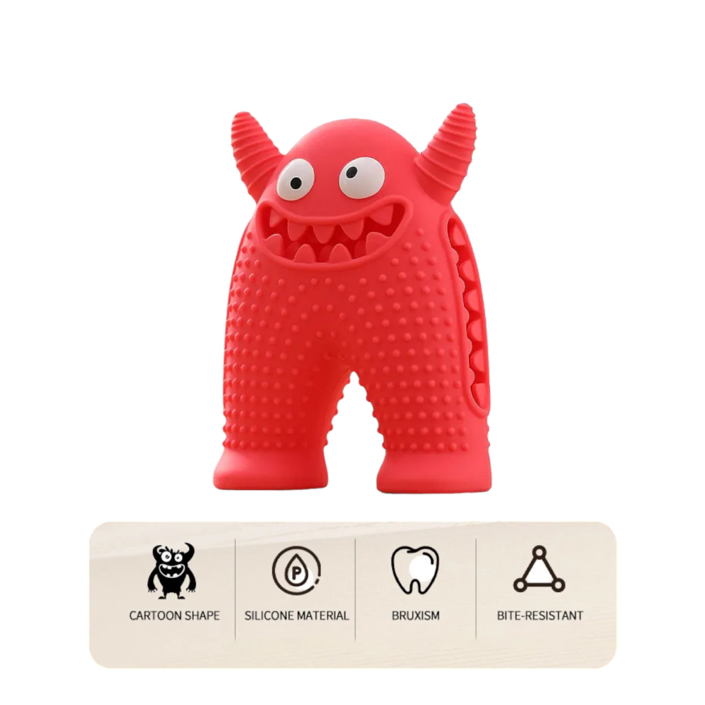 Talking Dog Club Monster Tough Rubber Toy for Dogs and Cats (Pink) Dogs-Toys Talking Dog Club Dropship