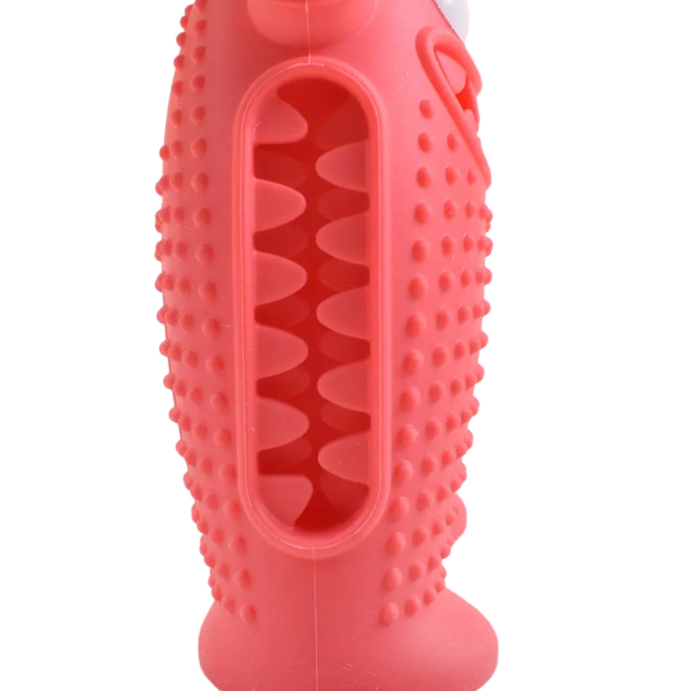 Talking Dog Club Monster Tough Rubber Toy for Dogs and Cats (Pink) Dogs-Toys Talking Dog Club Dropship