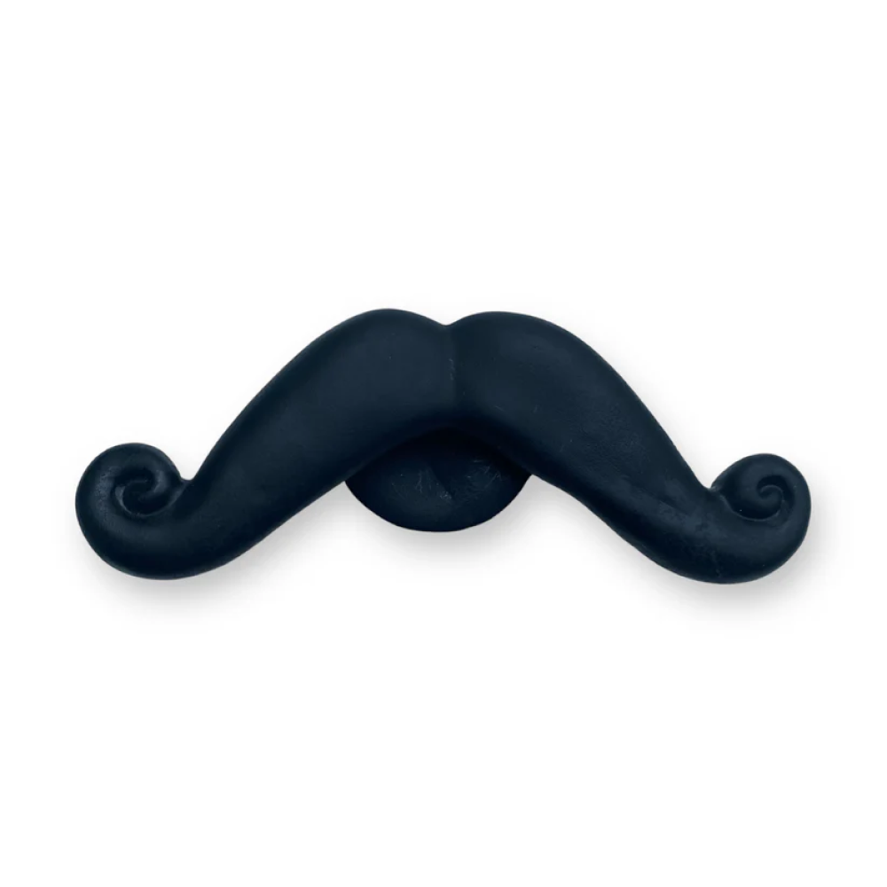 Talking Dog Club Moustache Squeaky Toy for Dogs (Black) Dogs-Toys Talking Dog Club Dropship 14.5 cm