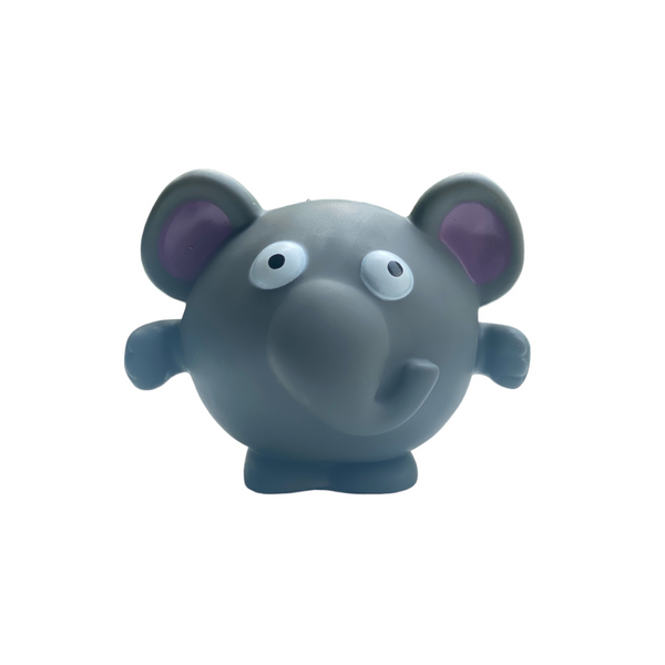 Talking Dog Club Elephant Bouncy Ball Toy for Dogs (Grey)