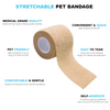 Talking Dog Club Self Adhesive Paws Wraps for Dogs (Beige) Dogs-Clothing & Accessories Talking Dog Club Dropship