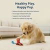 Talking Dog Club Big Boot Rubber and Rope Chew Treat Dispensing Toy for Dogs (Red) Dogs-Toys Talking Dog Club Dropship
