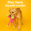 Talking Dog Club Monkey on Ropes with Multiple Squeaker Toy for Dogs (Pink) Dogs-Toys Talking Dog Club Dropship