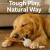 Talking Dog Club Natural Ball & Stick Tug Toy for Dogs (White and Brown) Dogs-Toys Talking Dog Club Dropship