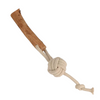 Talking Dog Club Natural Ball & Stick Tug Toy for Dogs (White and Brown) Dogs-Toys Talking Dog Club Dropship 43cm