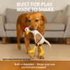Talking Dog Club Cock a Doodle Stuffless Plush Toy for Dogs (Brown) Dogs-Toys Talking Dog Club Dropship