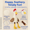 Talking Dog Club Cock a Doodle Stuffless Plush Toy for Dogs (Brown) Dogs-Toys Talking Dog Club Dropship