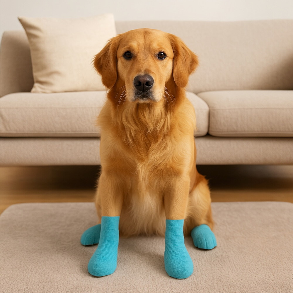 Talking Dog Club Self Adhesive Paws Wraps for Dogs (Sky Blue) Dogs-Clothing & Accessories Talking Dog Club Dropship