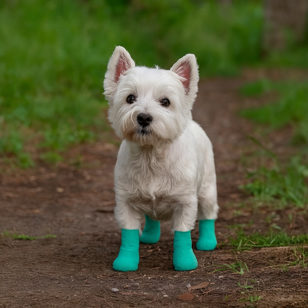 Talking Dog Club Self Adhesive Paws Wraps for Dogs (Aqua Green)