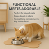 Talking Dog Club Food and Water Cork a Mat Floor for Dogs and Cats (Brown) Both-Bowls & Feeders Talking Dog Club Dropship