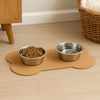 Talking Dog Club Food and Water Cork a Mat Floor for Dogs and Cats (Brown) Both-Bowls & Feeders Talking Dog Club Dropship