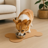 Talking Dog Club Food and Water Cork a Mat Floor for Dogs and Cats (Brown) Both-Bowls & Feeders Talking Dog Club Dropship