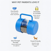 Talking Dog Club 3 in 1 Travel Bowl Set for Dogs and Cats (Blue) Both-Bowls & Feeders Talking Dog Club Dropship