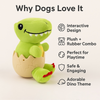 Talking Dog Club Dino in a Shell Plush Toy for Dogs (Green) Dogs-Toys Talking Dog Club Dropship