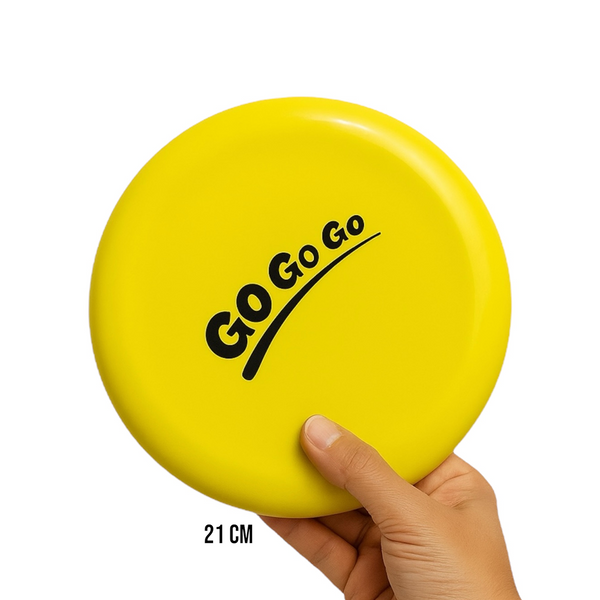 Talking Dog Pop Light weight Frisbee Toy for Dogs (Yellow)