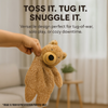 Talking Dog Club Teddy Bear Plush Crinkle Toy for Dogs (Brown) Dogs-Toys Talking Dog Club Dropship