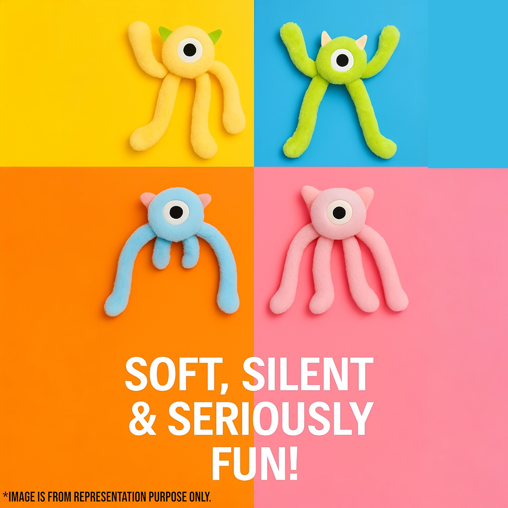 Talking Dog Club Bouncing Monster Tug Toy for Dogs (Yellow) Dogs-Toys Talking Dog Club Dropship