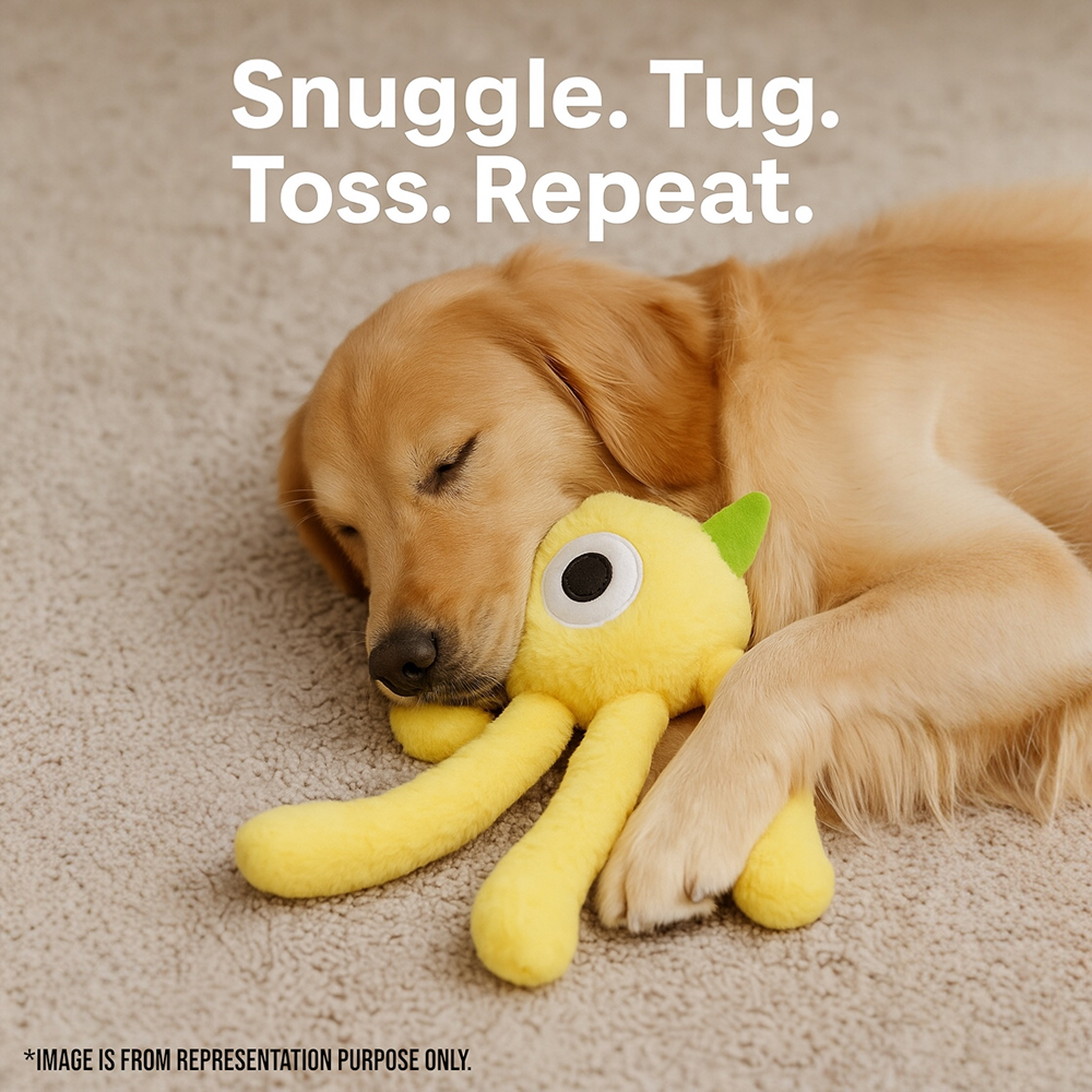 Talking Dog Club Bouncing Monster Tug Toy for Dogs (Blue) Dogs-Toys Talking Dog Club Dropship